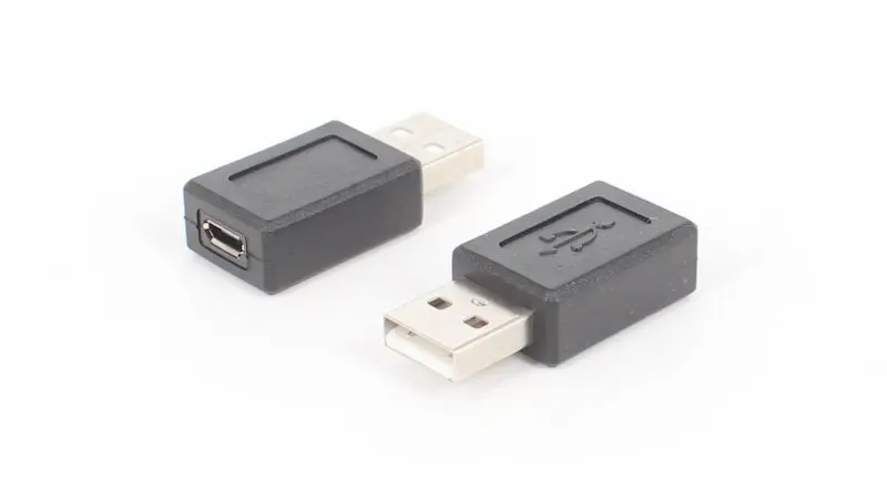 USB 2,0 мужчина к Micro USB Женский адаптер мужской разъем для Android сотового телефона планшета