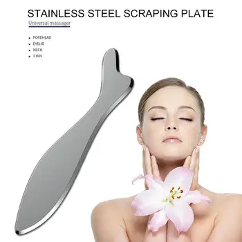

Scraping Board Stainless Steel Gua Sha Massage Therapy Guasha Massage Demolition Guasha Polished Home (Random Board Size) P N2M0