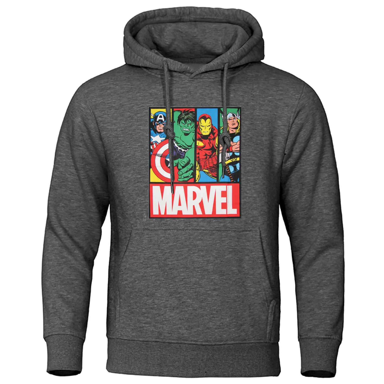 Толстовка Marvel уличная осенне-зимняя мужская Толстовка Мстители Повседневный пуловер супергерой спортивный костюм Брендовые мужские толстовки