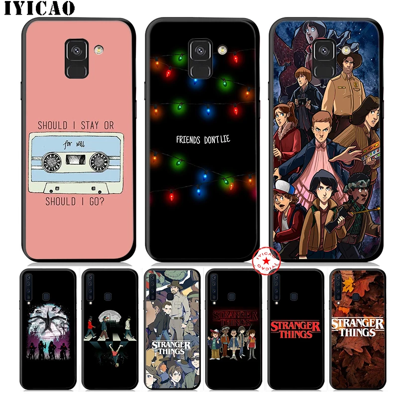 

IYICAO Stranger Things Soft Phone Case for Samsung Galaxy A9 A8 A7 J6 A6 Plus 2018 A5 A3 2016 2017 Silicone Cover