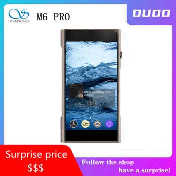 

SHANLING M6 pro Hi-Res Dual AK4497EQ DAC Portable music player 4GB RAM DSD256 32Bit/768kHz OPEN Andriod IOS