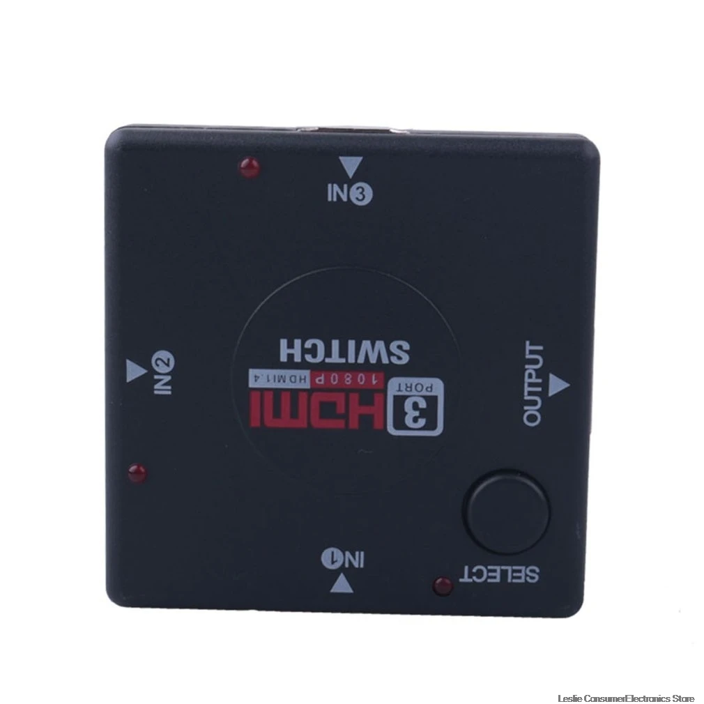 Full HD 1080P Мини 3 порта HDMIv1.3 переключатель порта HDMI коммутатор разделитель Vedio усилитель три резки один видео конвертер