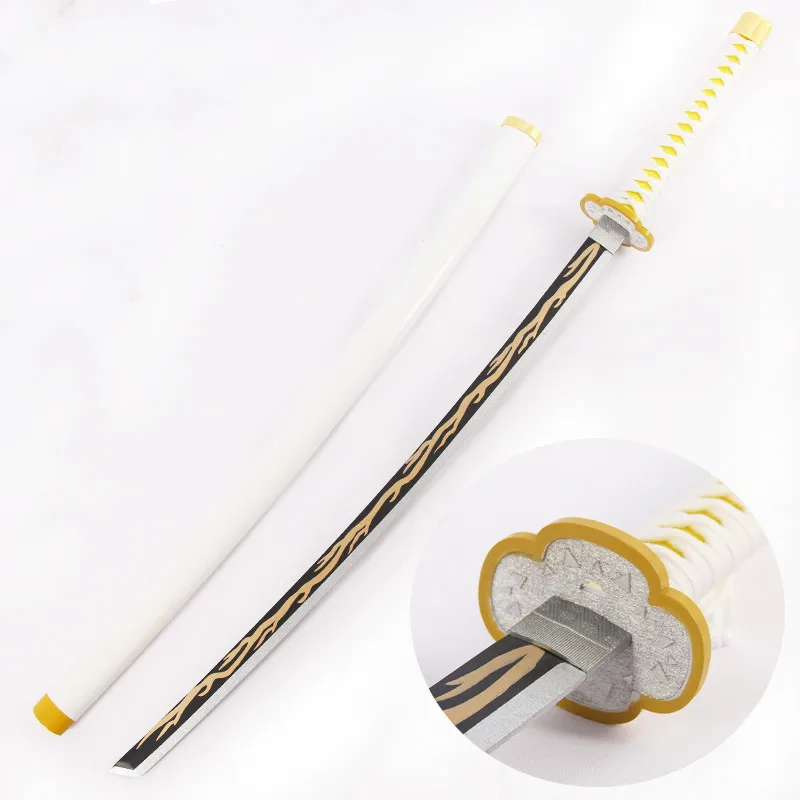

Wood Cosplay Sword Agatsuma Zenitsu Samurai Demon Slayer Ghost Blade Cos Props Amine Game Props Wooden Swords Japanese Katana