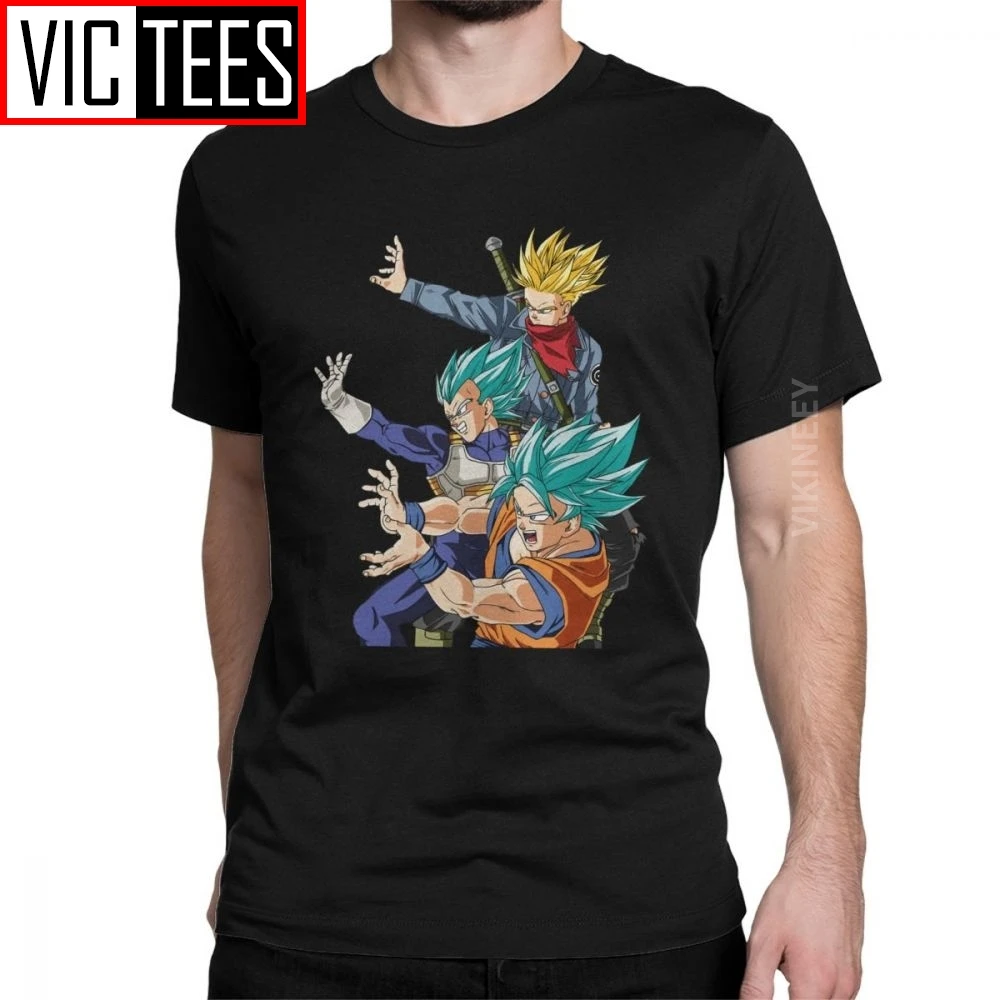 

Trunks Goku Gohan Vegeta Super Dragon Ball Z Goku Men's Tshirt Anime Harajuku Vintage T-Shirt Pure Cotton