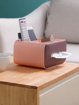 

Tissue Box Multi-function Remote Control Cosmetic Tissue Box Cover Kitchen Tissue Holder Home Office Tissue Paper Box for Napkin