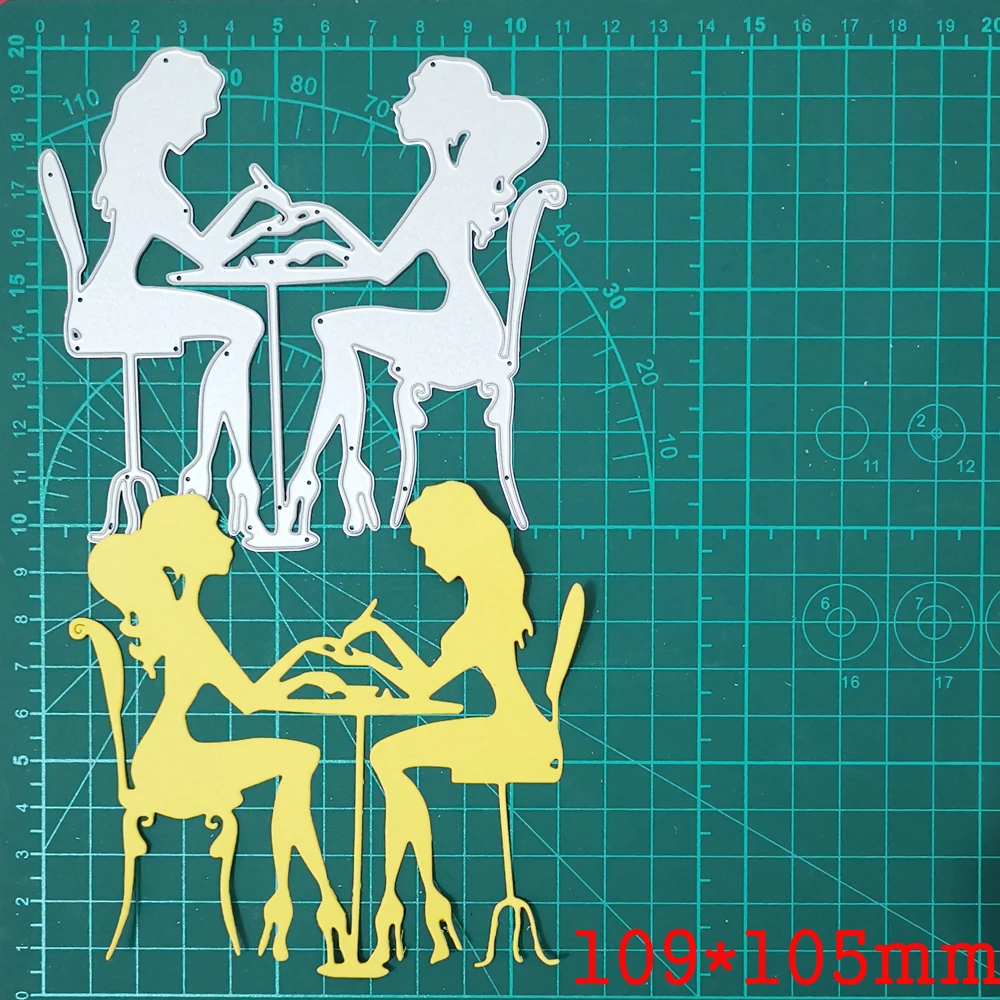 

Девушки, делающие ногти/ногти, художественные металлические штампы для вырезания, фотобумага для рукоделия, Декор, тиснение 2020 Новинка