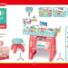 Многофункциональное моделирование каждого семейного врача со стетоскопом, набор для инъекций, медицинская клиника, игрушки для доктора, рождественские игрушки