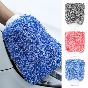 

1PC Maximum Mitt High Density Car Wash Cloth Ultra Super Absorbancy Sponge Plush Glove Microfiber Cleaning Towel Care Tools