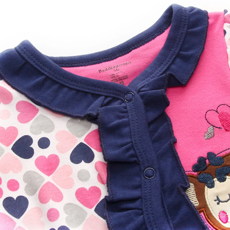 Одежда для сна для новорожденных; одежда для маленьких девочек; одеяло с обезьянками; пижама с длинными рукавами для малышей; RFL1063