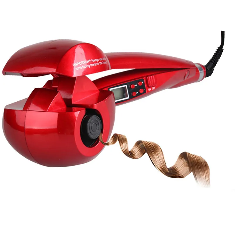Cena Nowy automatyczny LCD Anti Scalding lokówka ogrzewanie włosów lokówka Styling Tools Styler Curl żelazko ceramiczne lokówki spiralne WXB