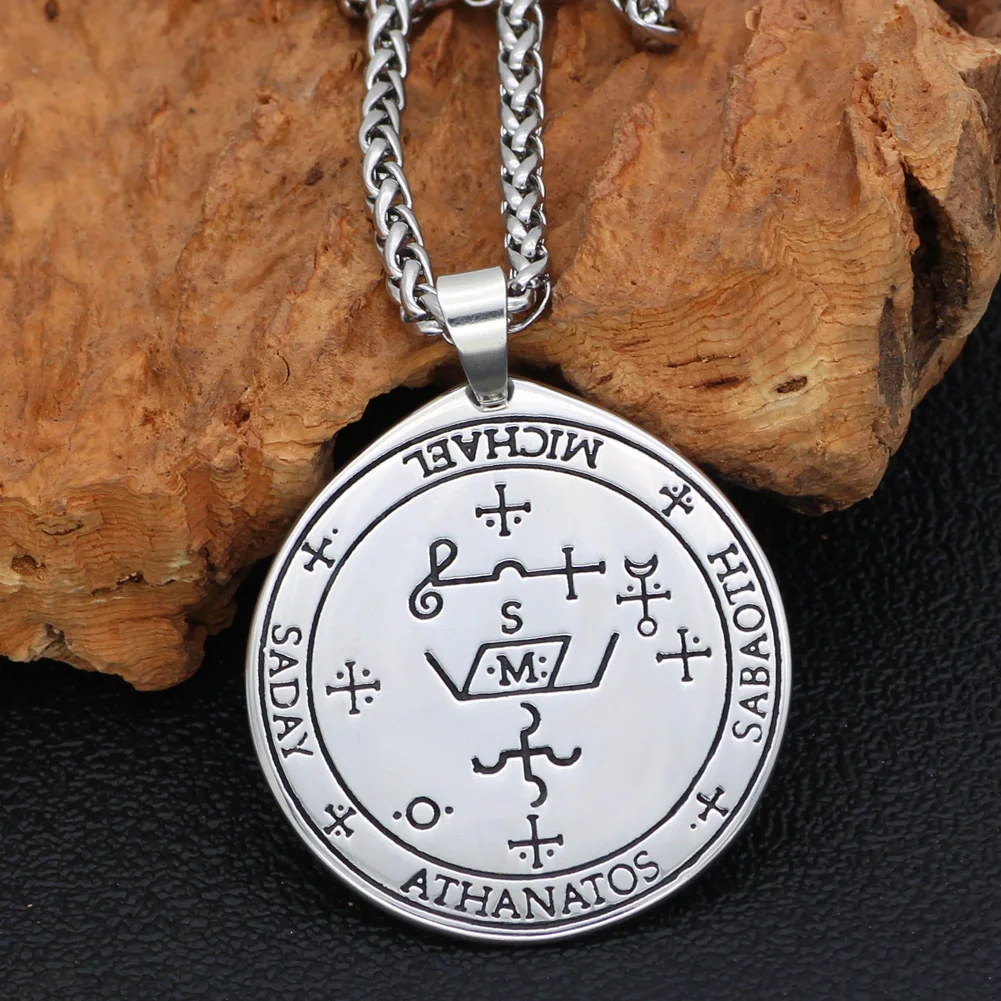 Талисман Пентакль Соломона Wiccan языческая герметичная ожерелье с подвеской