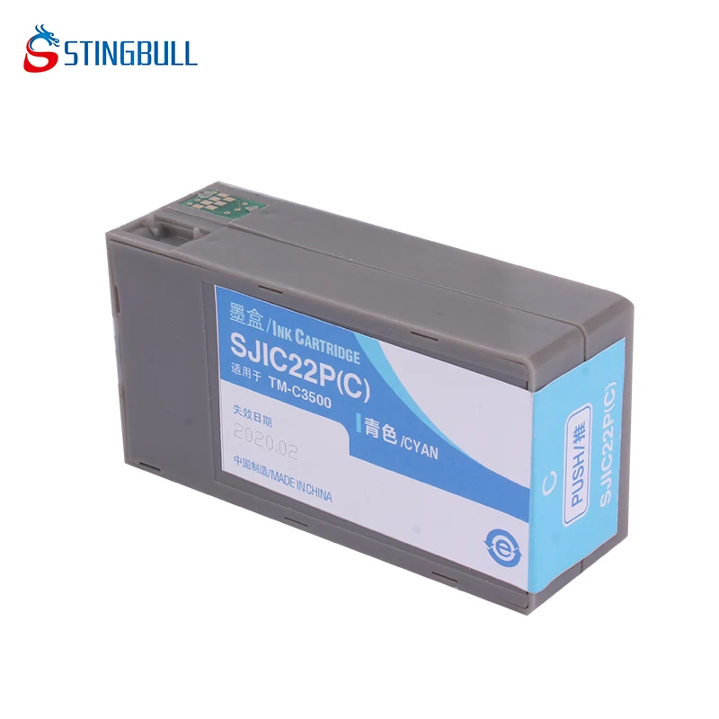 Черный чернильный картридж STINGBULL совместимый с C3500 SJIC22P чернильные картриджи