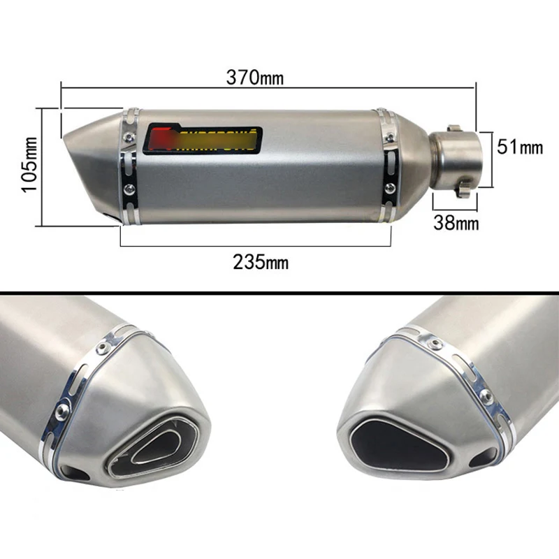 Слипоны CB190 CBF190R мотоцикл Выхлопная полная система трубы глушитель наконечники трубы Передняя ссылка трубы с DB Killer для Honda CB190R