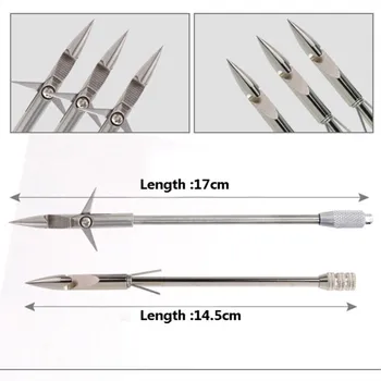 

Hot sale Outdoor Hunting High Quality 1Pcs Stainless Steel Bow Arrowhead Slingshot Catapult Dart Hunting Shooting Fish Hand Tool