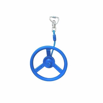 Kids Ninja Wheel with Safety Carabiner Bar Obstacle Attachment for Outdoor Backyard Training Equipment and Swing 1