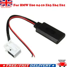 UK 12Pin 12V Bluetooth аудио адаптер штыревой соединитель к кабелю для подходит для BMW E60 04-10 E63 E64 E61