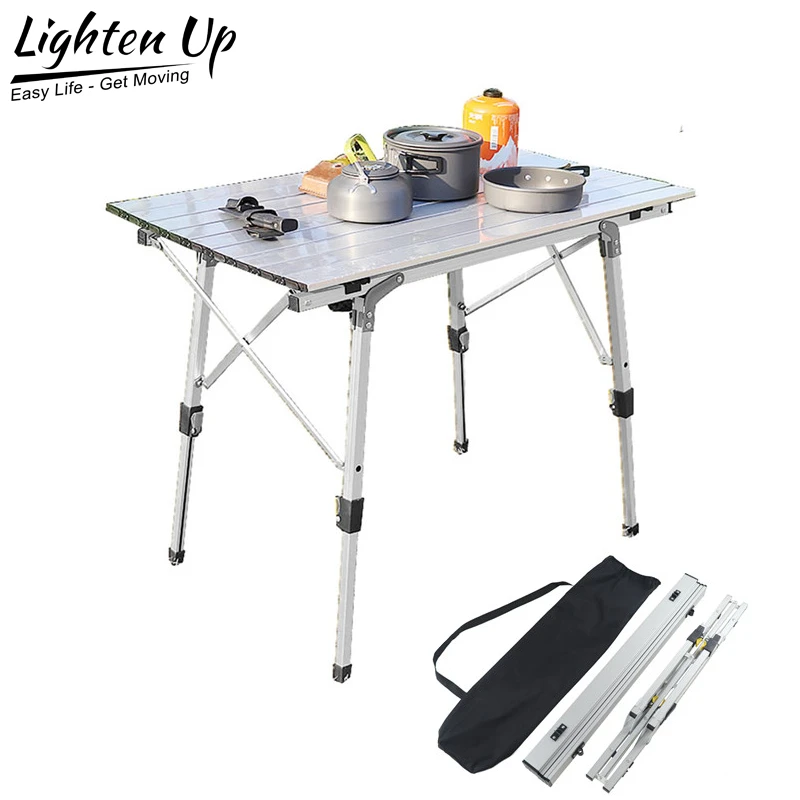 Mesa de Camping plegable, mueble de escritorio para barbacoa, cama para ordenador, portátil, de aleación de aluminio, duradera|Mesas acampada| - AliExpress