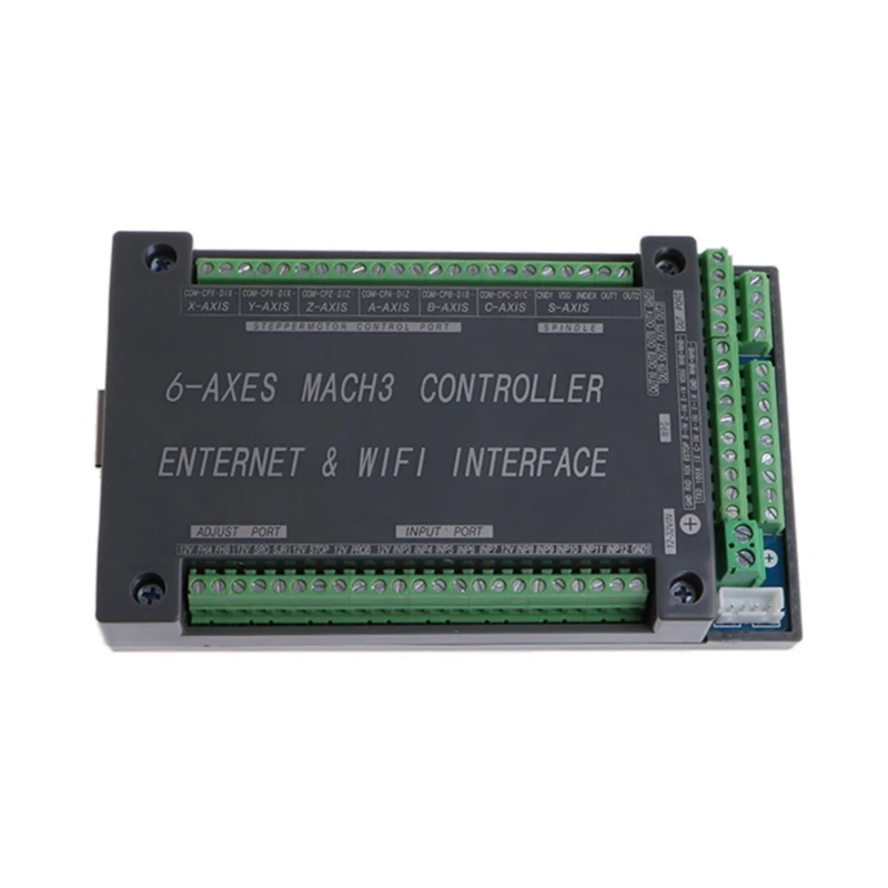 

NVUM 6 Axis CNC Controller MACH3 Ethernet Interface Board Card 200KHz For Stepper Motor