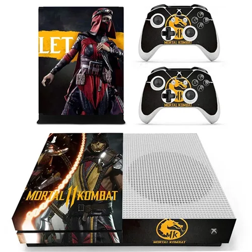 YS-xboxoneS-2160 Mmoral Kombat 11 наклейка на кожу для Microsoft Xbox One S консоль и 2 контроллера для Xbox One тонкая виниловая наклейка на кожу - Цвет: YS-xboxoneS-2160