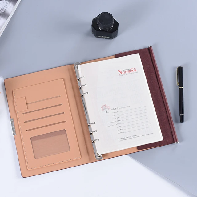 A5 raccoglitore ad anelli pianificatore ricaricabile Notebook diario diario  di viaggio d'affari Agenda per diario all'aperto Agenda con portapenne -  AliExpress