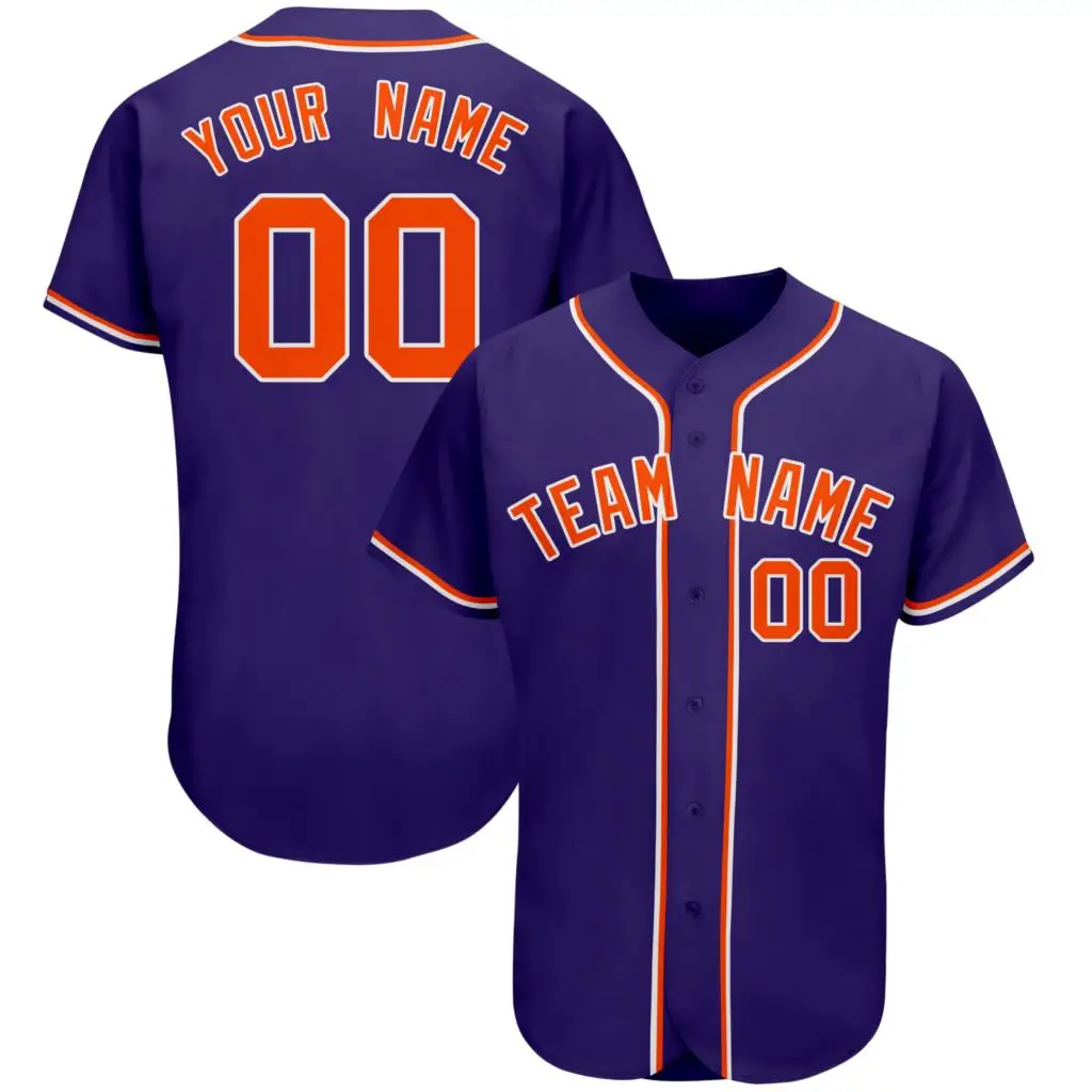 

Customize Baseball Jersey Sew Team Name/Number Botton-down V-neck Breathable Sportswear for Adults&Kids Outdoors/Indoor Big size