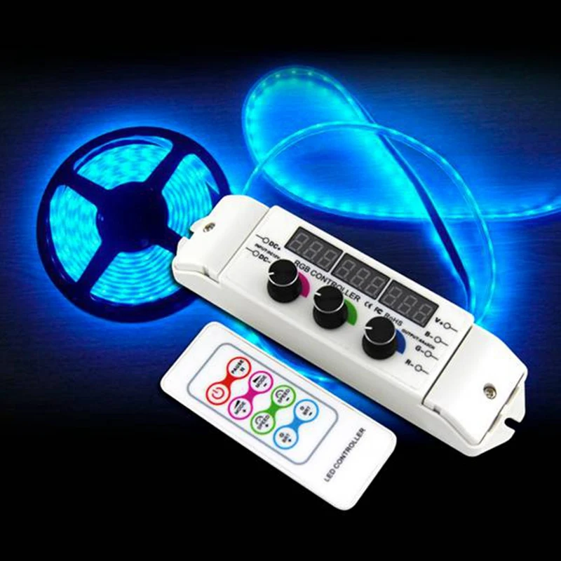 DIY ручка смешивания управления Лер, RGB/RGBW Led управление Лер Rf беспроводной пульт дистанционного управления ручка Поворотная переключатель Rgb полосы Диммер 18 режимов