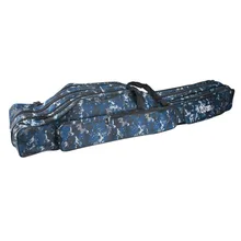 Сумка-переноска для удочки большой емкости Складная Водонепроницаемая камуфляжная Рыболовная Сумка