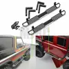 2PCS Metal Black Side Pedal Rock Sliders for 1/10 RC Crawler Car Trax TRX4 TRX-4 1