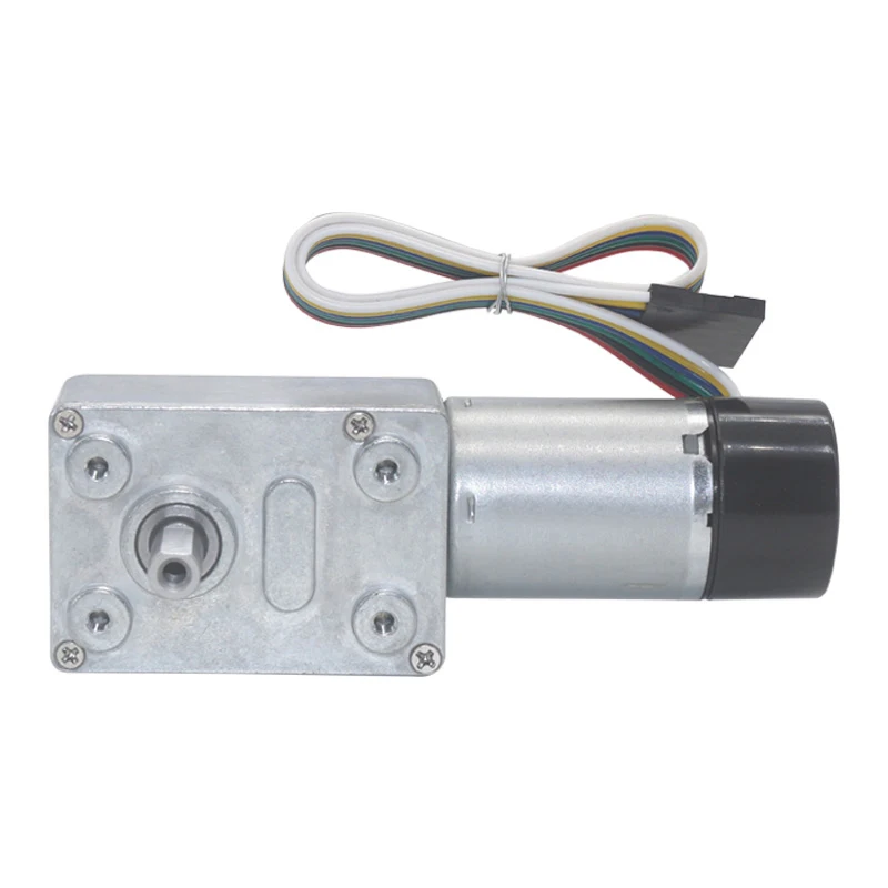 DC6V 12V 24V JGY370 Полный металлический Редуктор турбо червячный мотор с шифратором Холла сигнала Отзывы и крышка