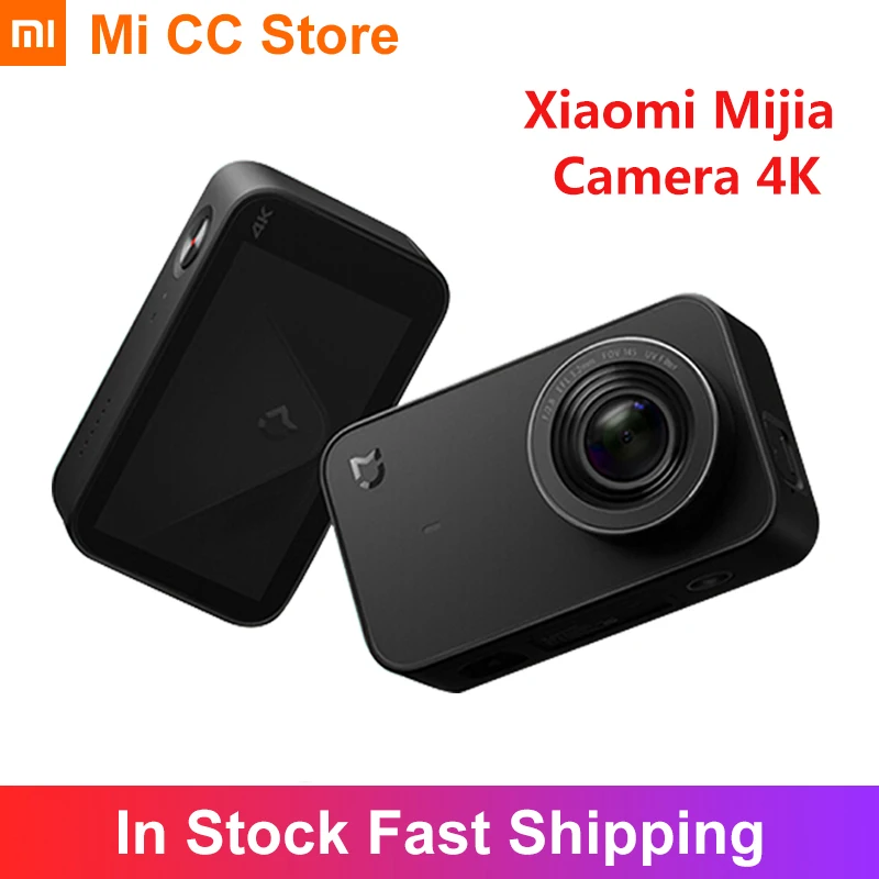 Видеокамера Xiaomi Mijia 4K портативная Спортивная мини-камера с поддержкой Wi-Fi