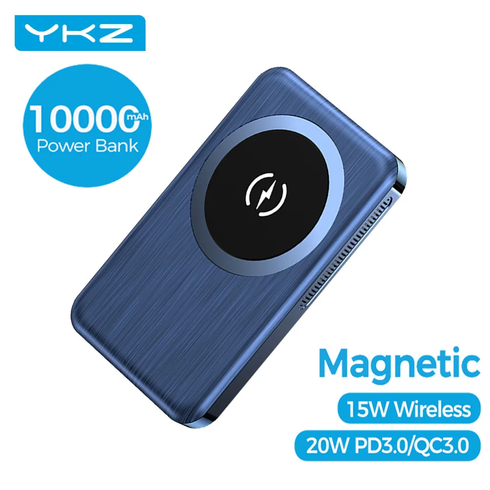 YKZ-cargador portátil Magsafing de 15W, batería externa de 10000mAh, PD, 20W, para iphone 12 Pro Max