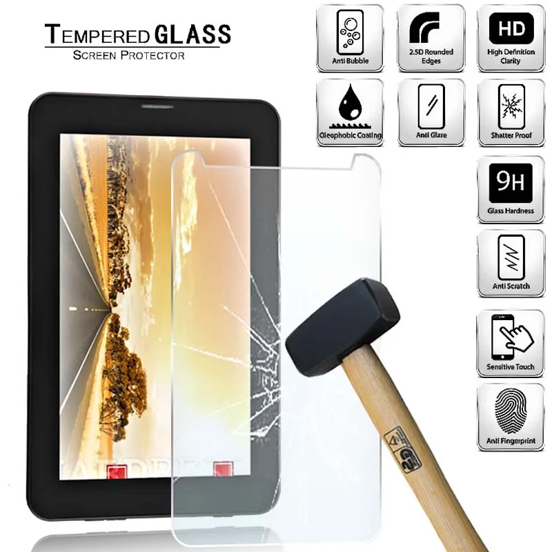 

Tablet Tempered Glass Screen Protector Cover for Irulu X7 7incn Anti-Fingerprint Anti-Screen Breakage HD Tempered Film