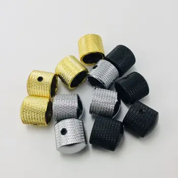 

30pcs Metal Dome Tone Tunning Knob with Hexagon Screws Lock Volume Control Buttons for Electric Guitar Bass Black/Chrome/Gold