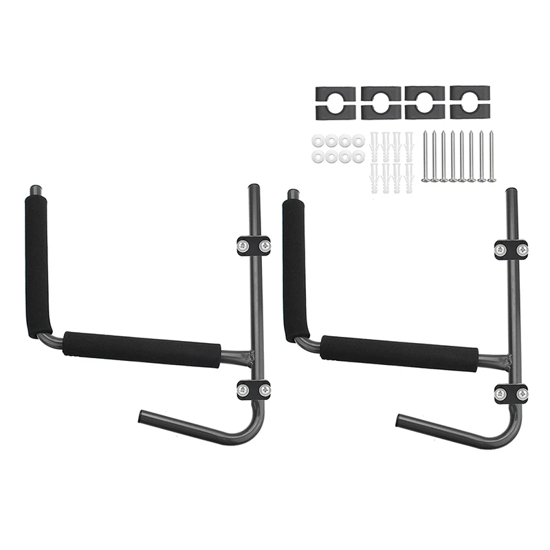 

2Pcs Kayak Rack Wall Bracket Holder Hanger Supporter Carrier Storage Wall Bracket Canoe Paddle Surfboard Accessory