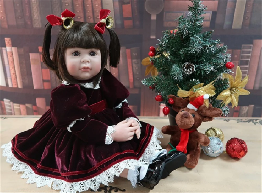 DollMai, Эксклюзивное предложение, куклы для новорожденных, 24 дюйма, 60 см, силиконовые виниловые куклы для новорожденных, благородная принцесса, для малышей