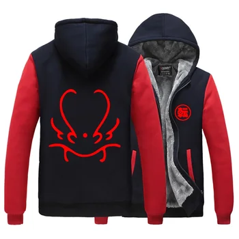

High-Q Unisex That Time I Got Reincarnated as a Slime Thick Hoodie Thick Zipper Sweatshirts Rimuru Tempest fleece thick jacket