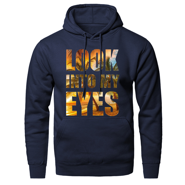 trend 2020 spring autumn hooded hoodie look into my eyes fashion print slim fit tracksuits windproof sweatshirt hip hop tops