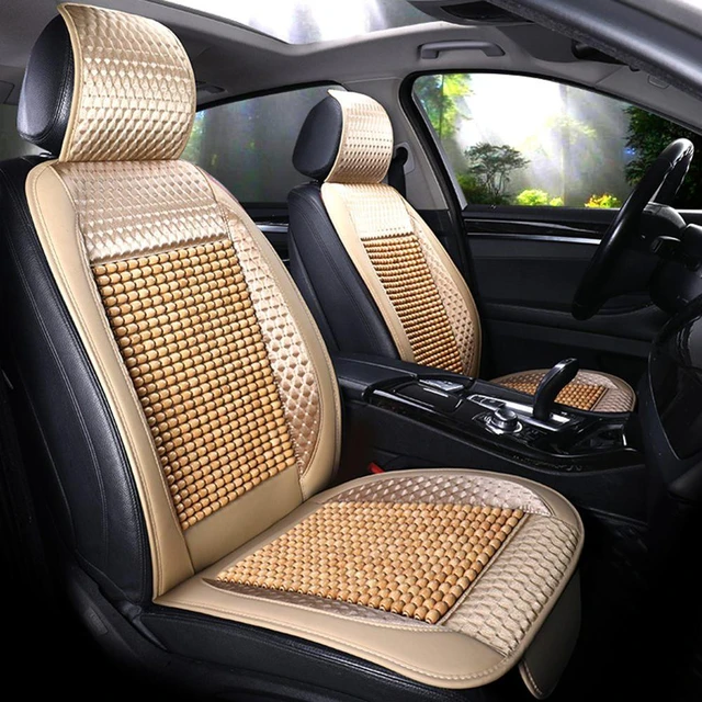 1PCS Sommer Kühlen Auto Sitz Abdeckung Natürliche Maple Holz Perle Auto  Sitzkissen Massage Atmungs Umwelt Wasserdichte Sitz Matte - AliExpress