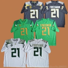 Oregon Ducks Royce Freeman 21 колледж Джерси-желтый зеленый черный белый сшитый Размер S-3XL