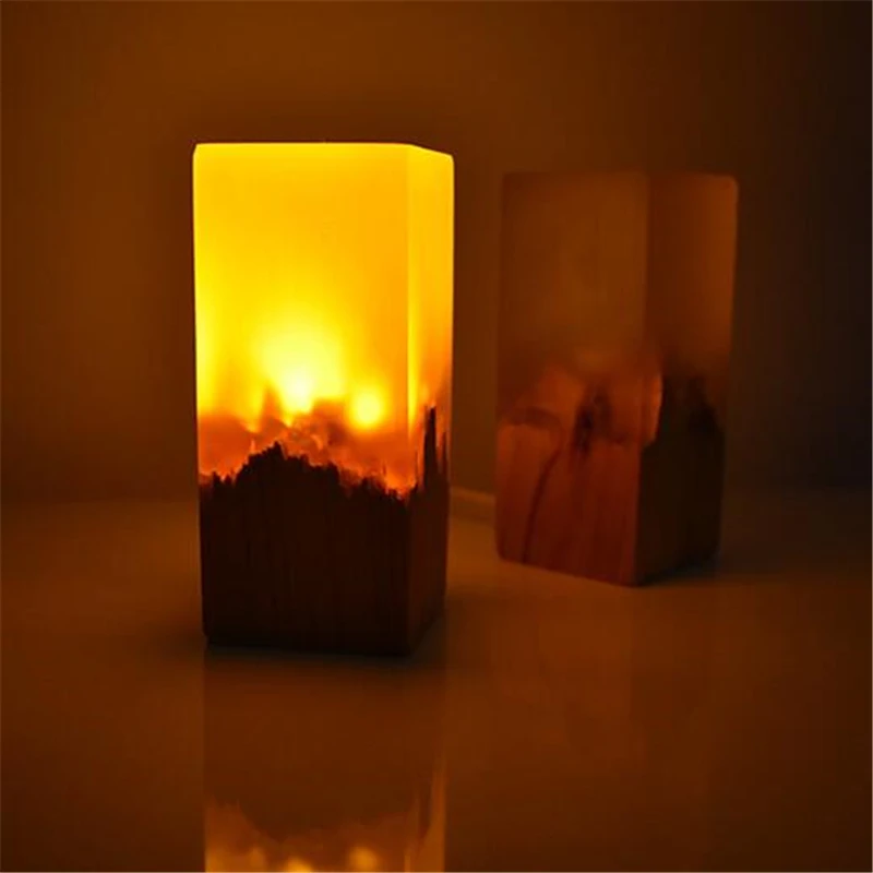 Resin Usb Power Button Switch Wood Usb Power Button Switch Resin Atmosphere Lamp Night