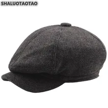 SHALUOTAOTAO Мужская кепка осень зима среднего возраста модные береты Snapback элегантная простая Спортивная Кепка s папа шляпа Gorras