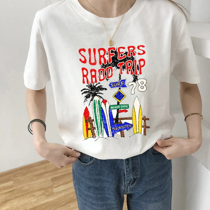 

Surfers Raod Trip T-shirt Summer Casual Man T Shirt Good Quality Top Tee