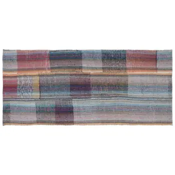 

Handmade Multicolor Vintage English Striped Rug Runner Rug 119x273 Cm-3'11''X8'11''
