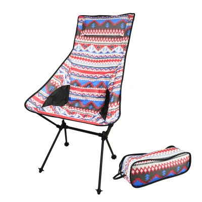 Outdoor Portable Camping Chair Oxford Cloth Folding Lengthen Camping Seat for Fishing BBQ Festival Picnic Beach Ultralight Chair 1