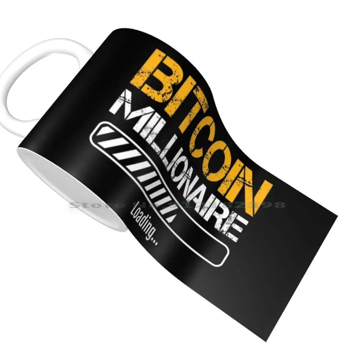 Taza Crypto Millionaire Loading - 330 Ml - Aptas Lavavajillas Y Microondas  - Regalo Cripto Divertido Taza Crypto Millionaire Loading 330ml