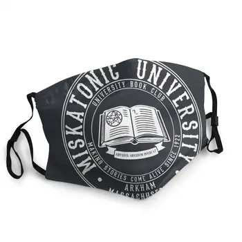 

Cthulhu Miskatonic University Book Non-Disposable Face Mask Lovecraft Anti Haze Dust Protection Mask Respirator Mouth Muffle