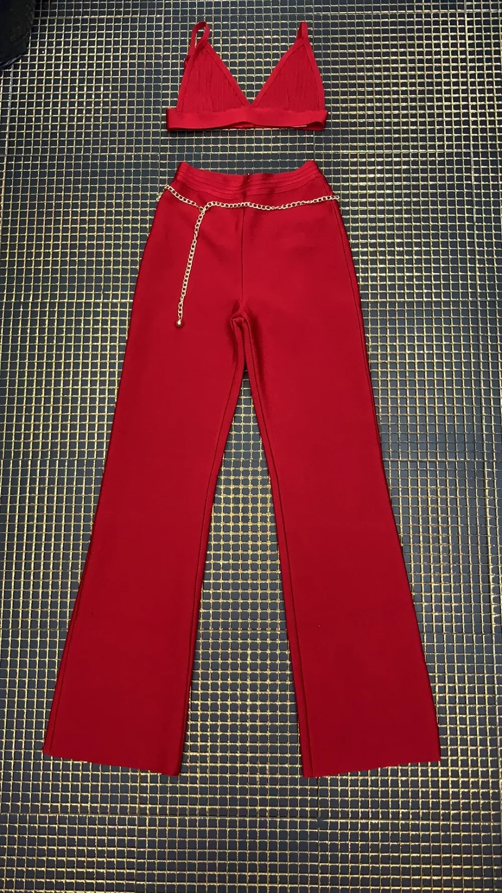 hot sale ins style night club chain spaghetti strap v-neck