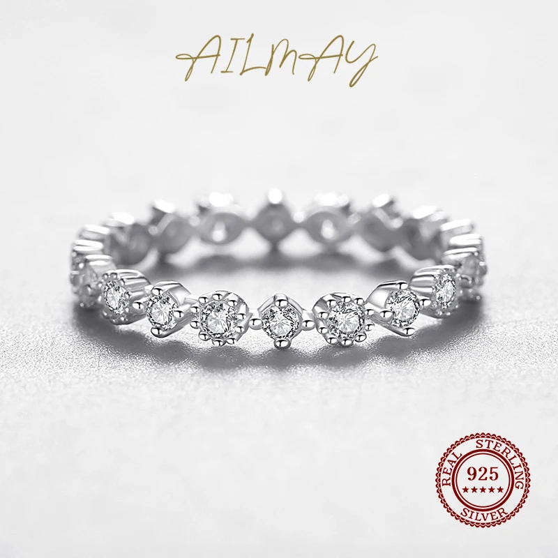 Silver Rings Silver Ring Ailmay Simple Stackable Finger Ring For Women