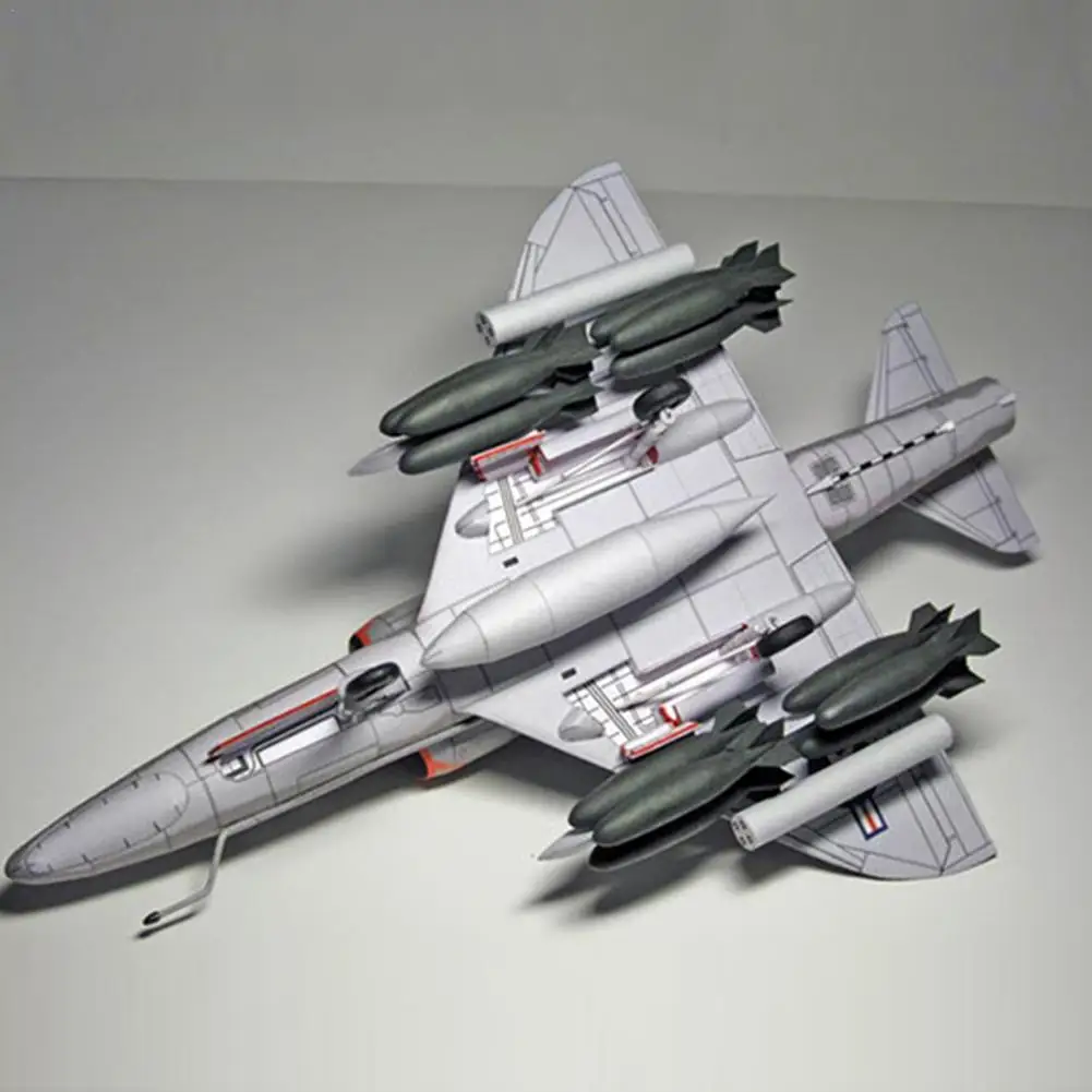 1:33 американская модель бумажного самолета Skyhawk C4C9 A-4 |