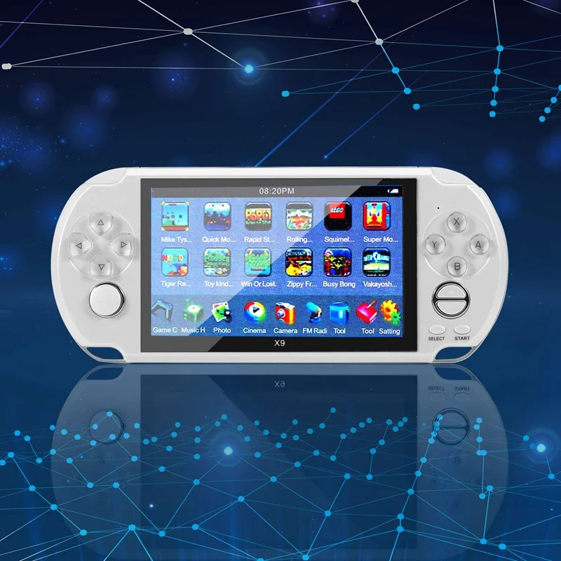 X9 для аркадной игровой консоли psp портативная 8G ностальгическая 5,1 Большая зарядка с экраном FC портативная игровая консоль NES Classic GBA